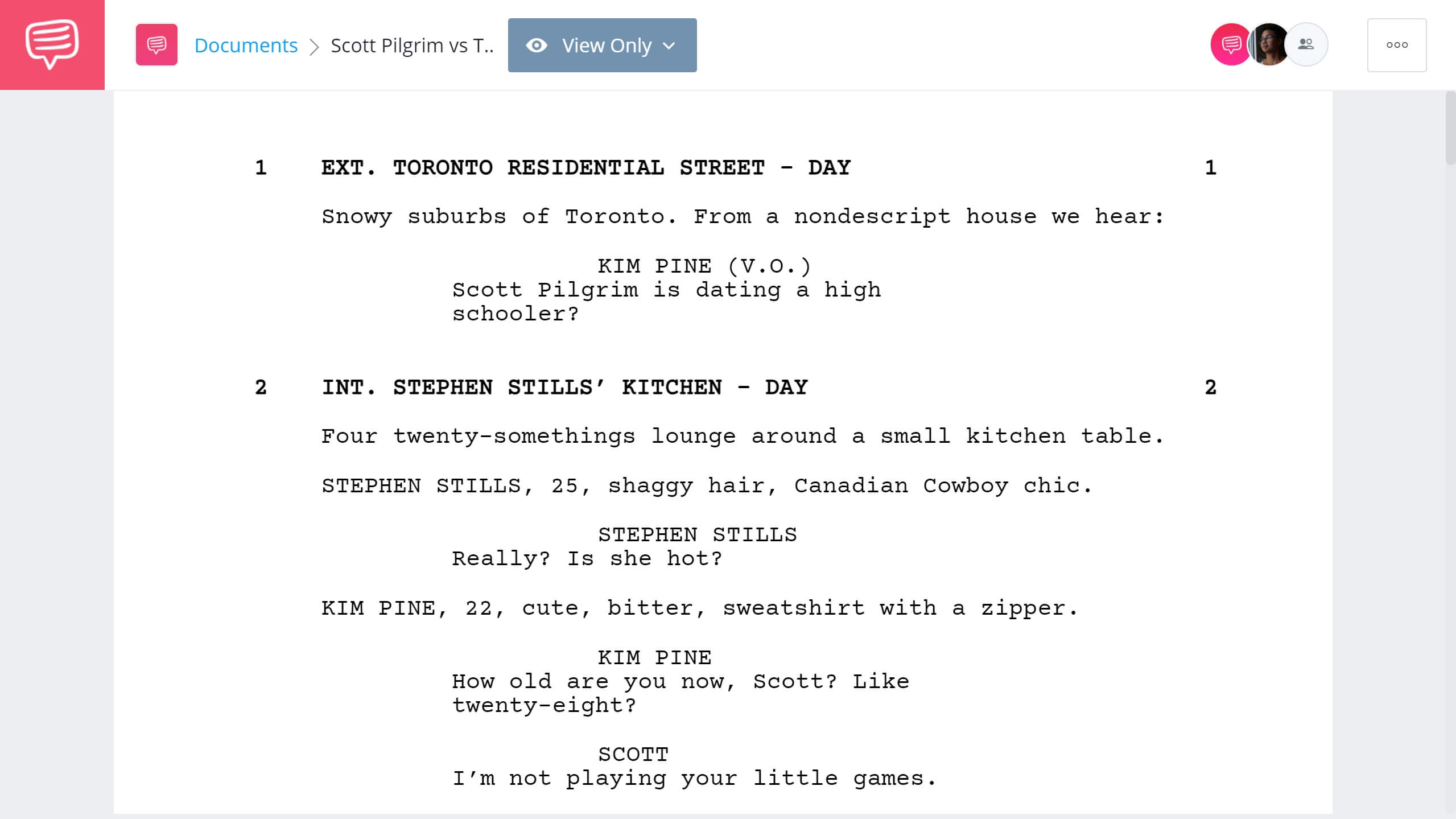 Scott Pilgrim vs The World Script Teardown - Full Script PDF Download - StudioBinder Screenwriting Software