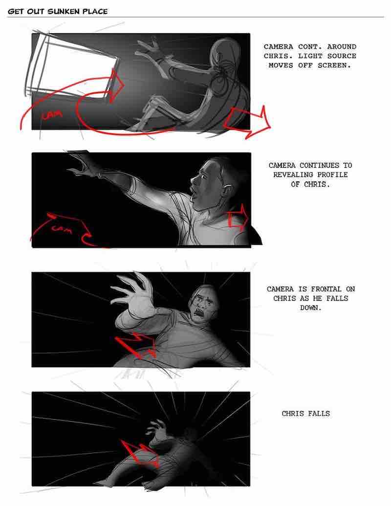 Storyboard Example - Get Out Storyboard - Eric Yamamoto - StudioBinder