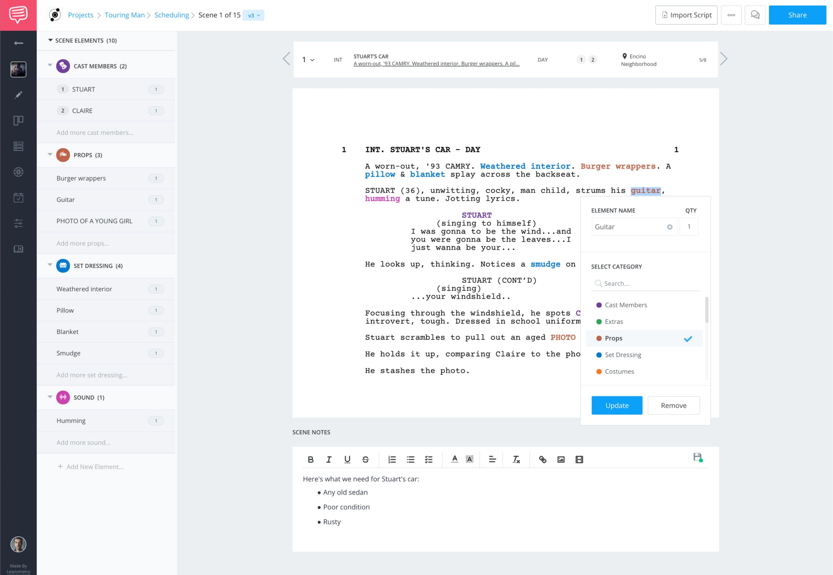 StudioBinder Script Breakdown Software - How to Break Down a Script